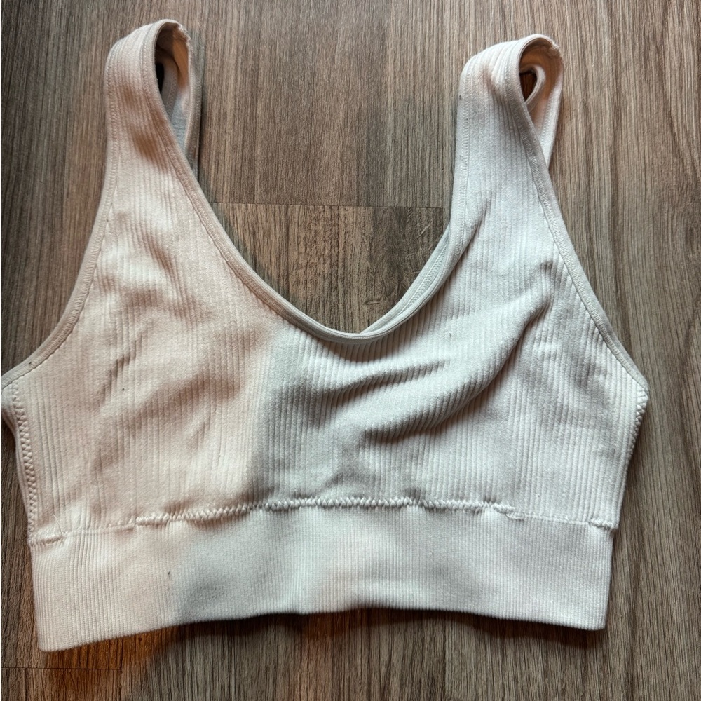 Aerie White Ribbed Top